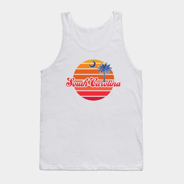 South Carolina Palmetto Sunset Tank Top by JasperLily